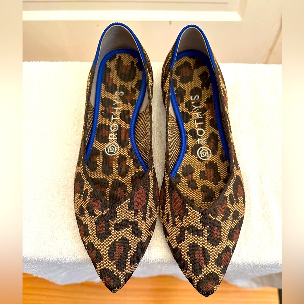 Leopard print Rothy flats